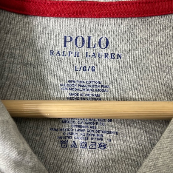 Polo Ralph Lauren Men’s Pima Cotton PullOver Gray Sweatshirt Size Large - Picture 2 of 3